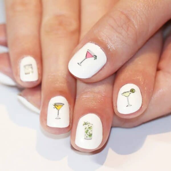 Cocktail Nail Art Transfers by Kate Broughton