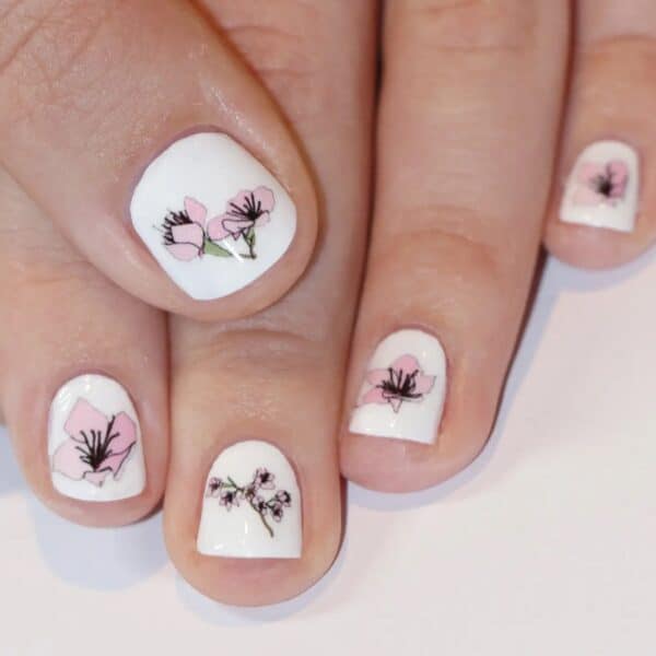 Cherry Blossom Nail Art Transfers By Kate Broughton