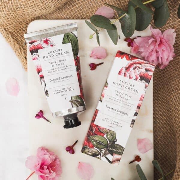 Sweet Rose & Peony Luxury Hand Cream By Toasted Crumpet