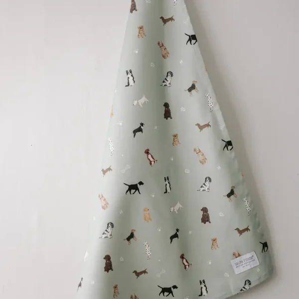 Dogs Tea Towel by Laura Fisher