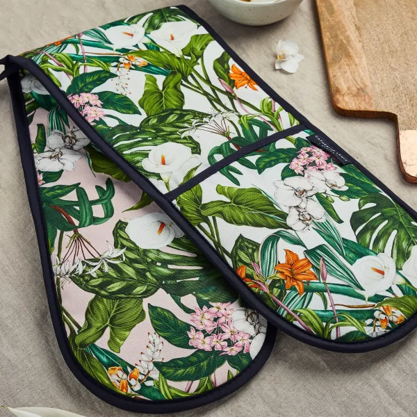 Palm Tropics Oven Gloves by Catherine Lewis Design