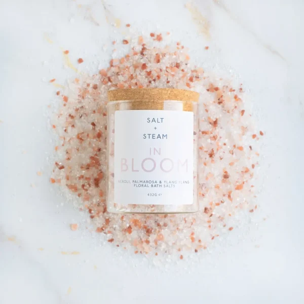 In Bloom Rose, Neroli & Palmarosa Bath Salts By Salt + Steam