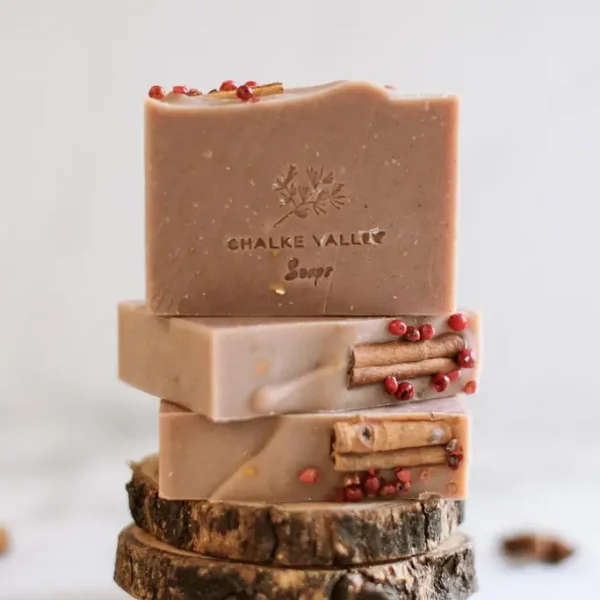 Christmas Spirit Natural Soap Bar by Chalke Valley Soaps