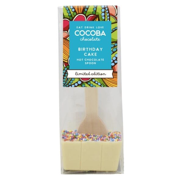 Limited Edition Birthday Cake Hot Chocolate Spoon by Cocoba