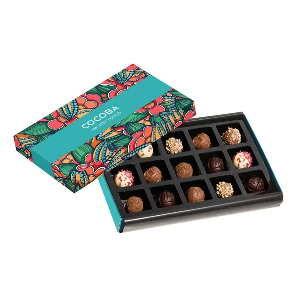 15 Assorted Chocolate Truffles Gift Box by Cocoba