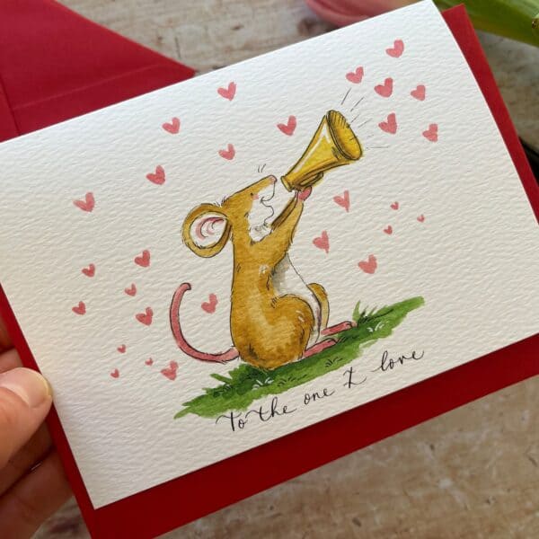 One i Love Card by Ellie Hooi Illustration