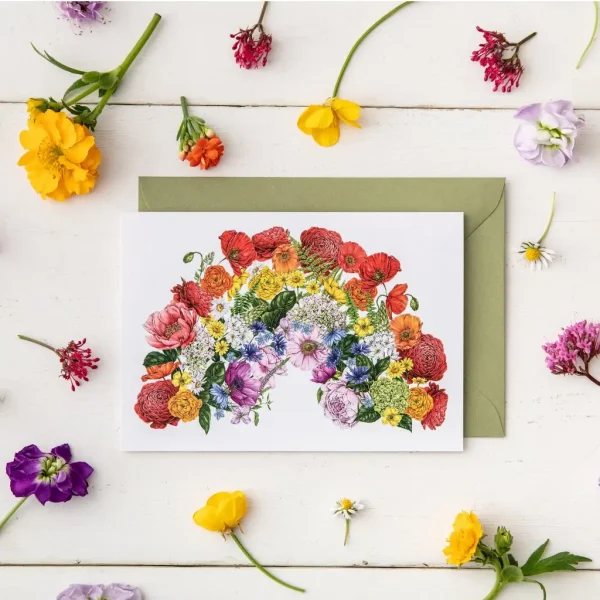 Botanical Rainbow Card by Catherine Lewis Design