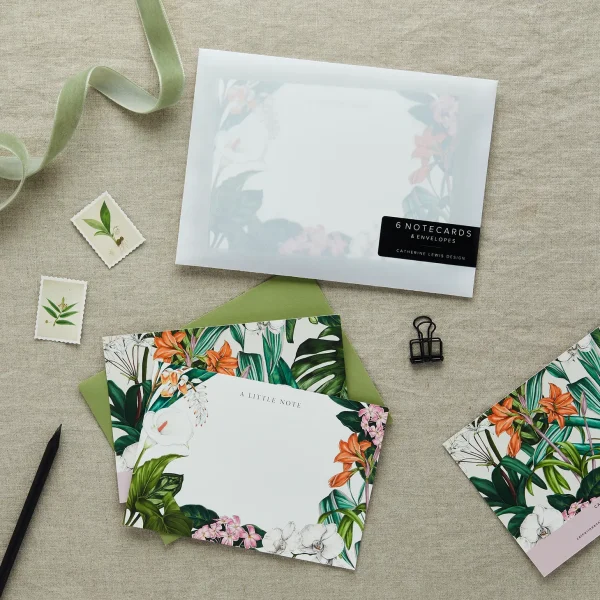 Palm House Tropics Notecards by Catherine Lewis Designs