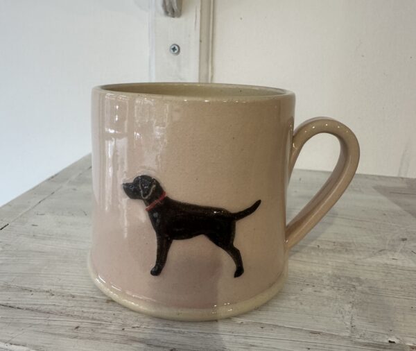 Pink Labrador Mug By Hogben Pottery