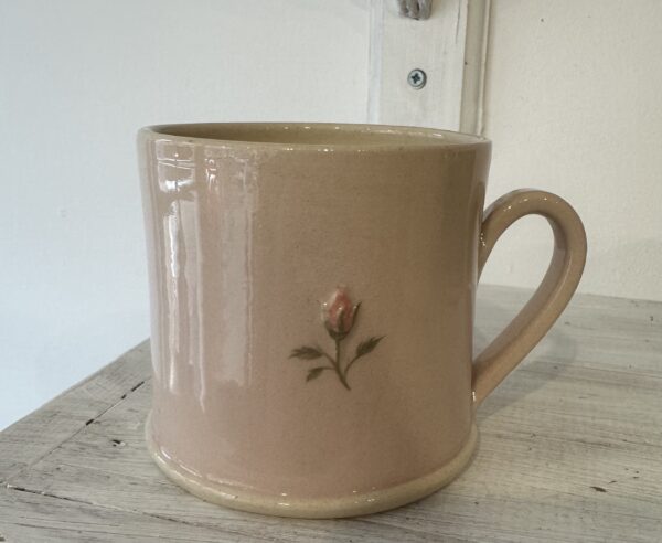 Pink Rosebud Mug by Hogen Pottery