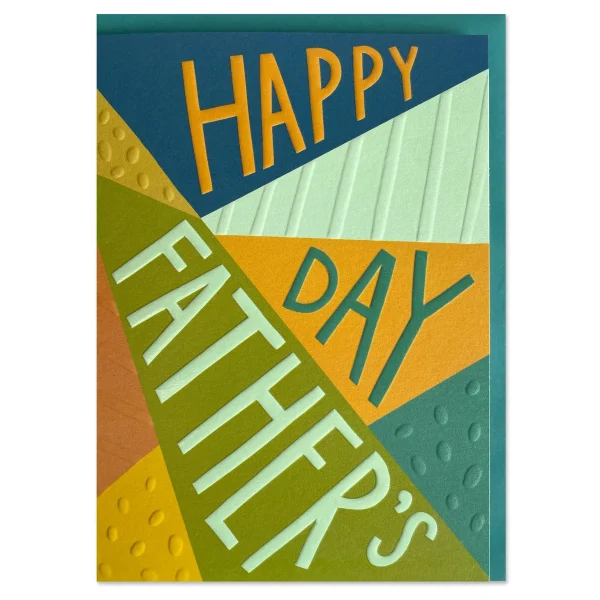 Happy fathers day geometric card by raspberry blossom