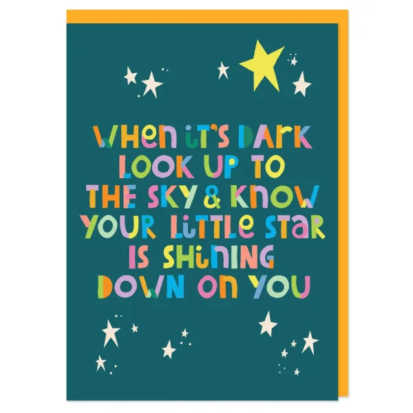 When its Dark look At Stars Sympathy Card by Raspberry Blossom