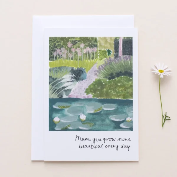 Grow more beautiful card by hidden pearl studio