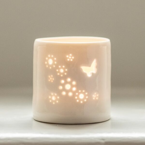 Meadow Porcelain Tealight Holder by Luna Lighting