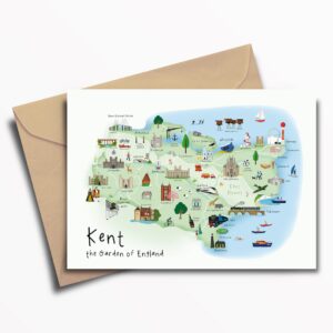 Greetings card - debbie draws maps