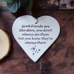 ceramic heart - broadlands pottery