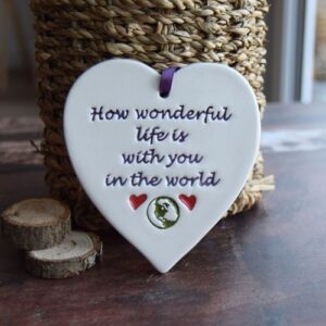 Porcelain heart - broadlands pottery