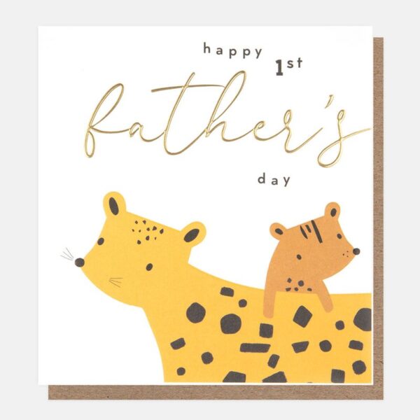 Happy 1st fathers day card by caroline gardner