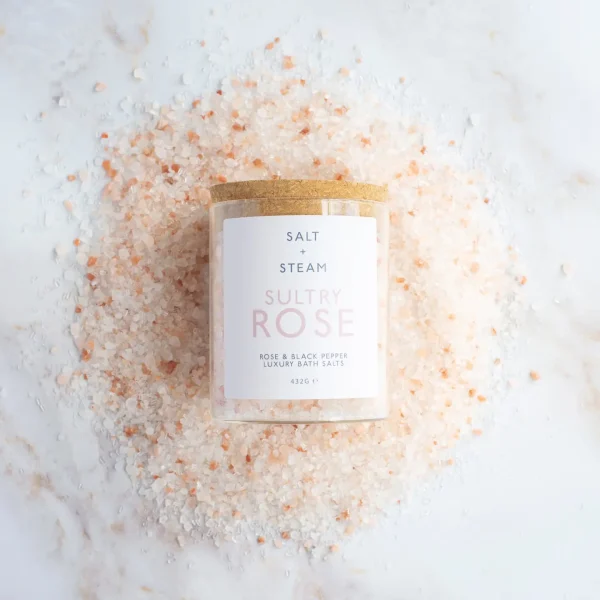 Sultry Rose - Rose & Black Pepper Bath Salts By Salt + Steam