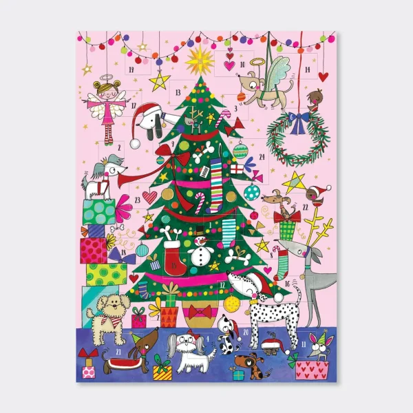 Christmas Tree & Dogs Advent Calendar by Rachel Ellen Designs