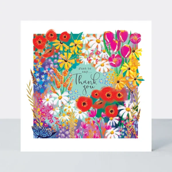 Thank you floral card by rachel ellen designs