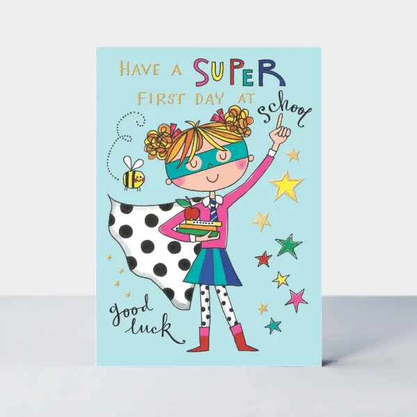 Super first day of school card by rachel ellen designs