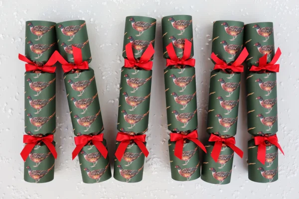 Pheasant Luxury Christmas Crackers by Nancy & Betty