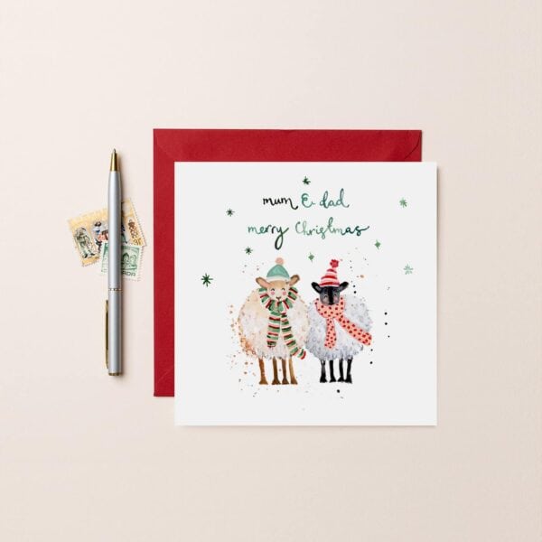 Mum and Dad Sheep Card by Louise Mulgrew