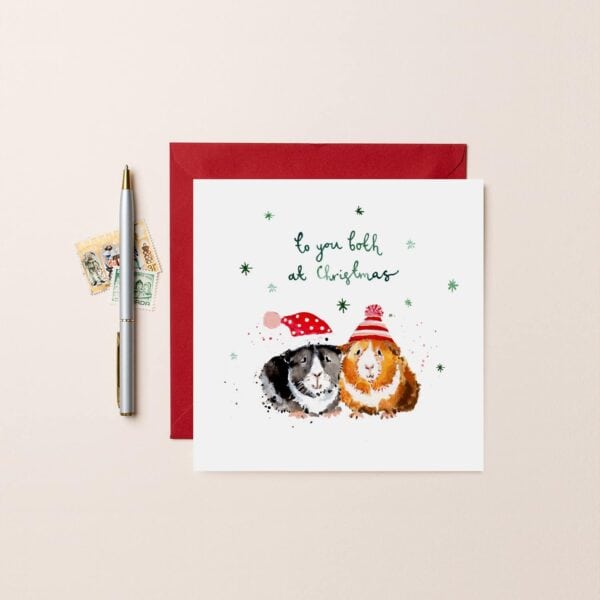 Guinea Pigs To You Both Card by Louise Mulgrew