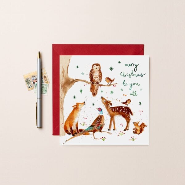 To You All Forest Animals Card by Louise Mulgrew