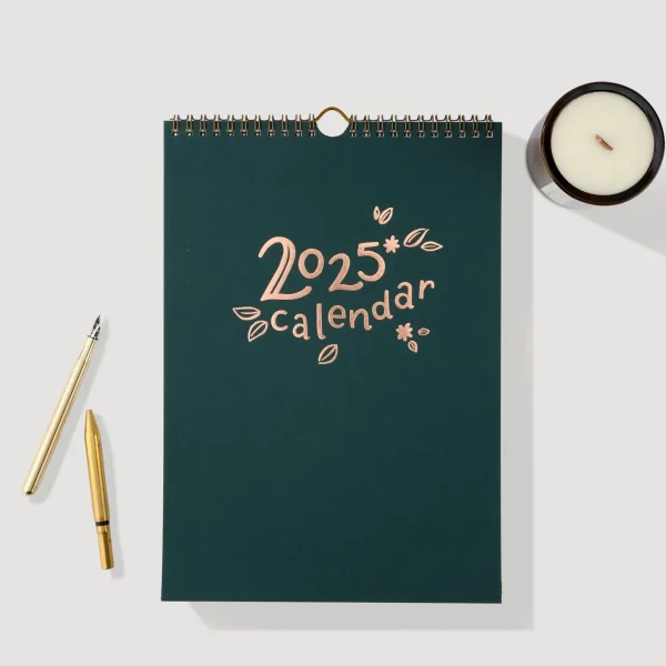 2025 Floral Foil & Letterpress Calendar By Hunter Paper Co