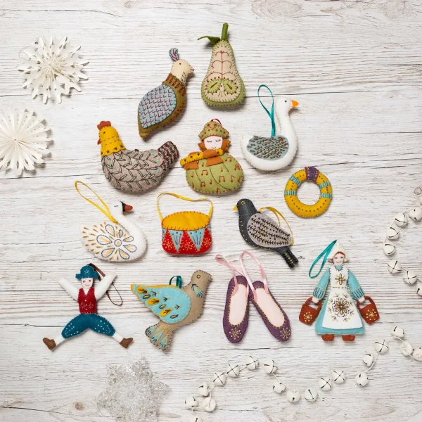 12 Days of Christmas Felt Kit - the Whole Set By Corinne Lapierre