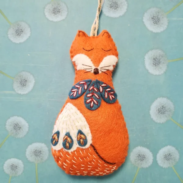 Folk Fox Felt Craft Mini Kit By Corinne Lapierre