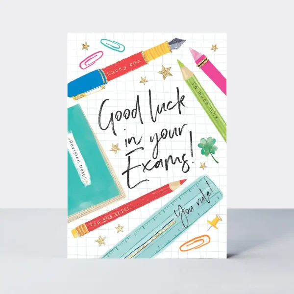 Good luck exams card by rachel ellen