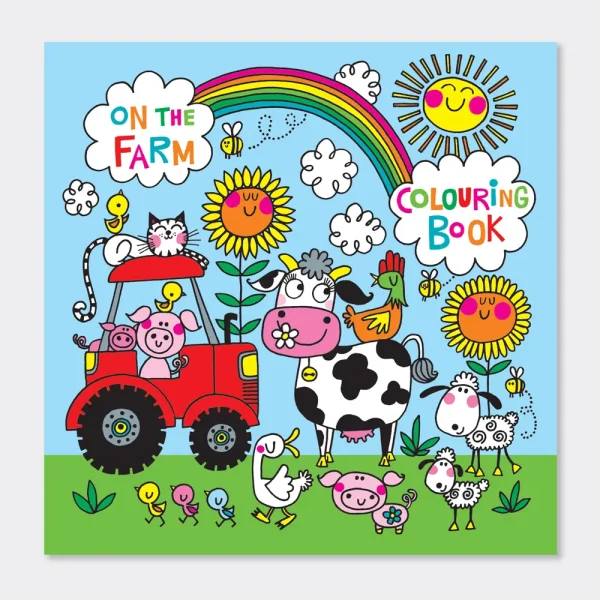 On the farm colouring book by rachel ellen