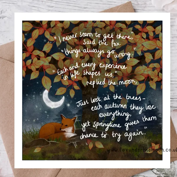 Try Again Greeting Card by Fox Under The Moon