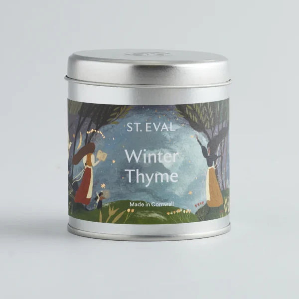 Winter Thyme Christmas Candle Tin by ST Eval