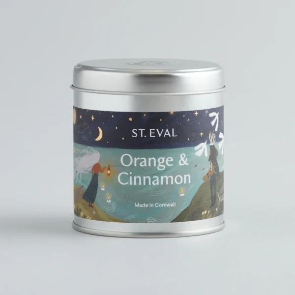 Orange & Cinnamon Christmas Candle by ST Eval