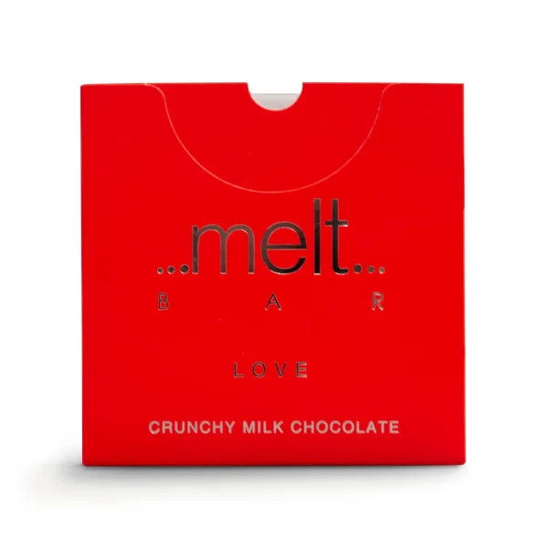 Love Crunchy Milk Chocolate Bar By Melt Chocolates