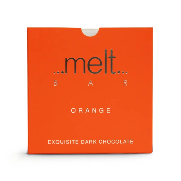 Orange Dark Chocolate Bar By Melt Chocolates