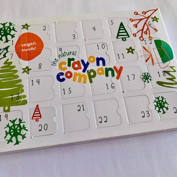 Advent Calendar 24 Christmas Themed Crayons By The Natural Crayon Company