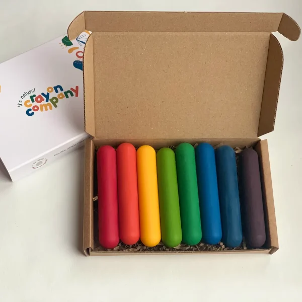 Classic Sticks Set of 8 Vegan Crayons by The Natural Crayon Company