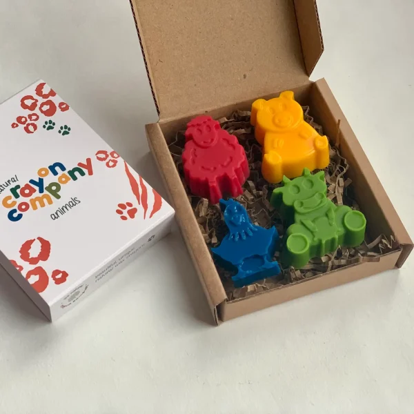 Farmyard Set of 4 Vegan Crayons By The Natural Crayon Company