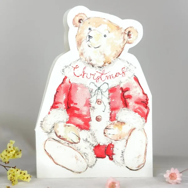 Christmas Ted Die-Cut Card By Sophie Amelia Creates