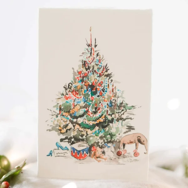 Under the Tree Christmas Card By Sophie Amelia Creates