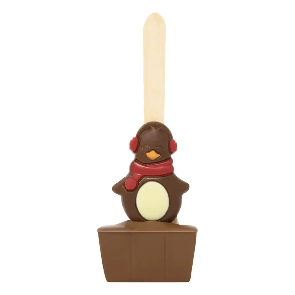 Christmas Penguin Milk Chocolate Hot Chocolate Spoon By Cocoba