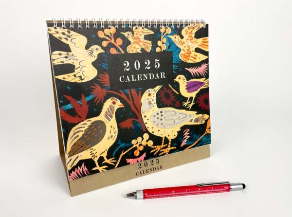 2025 Art Angels Desk Calendar by Various Artists