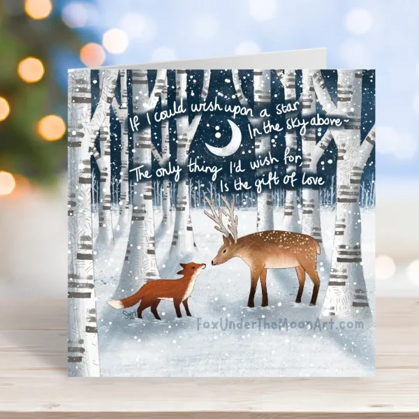 the Gift of Love greetings card by Fox under the Moon