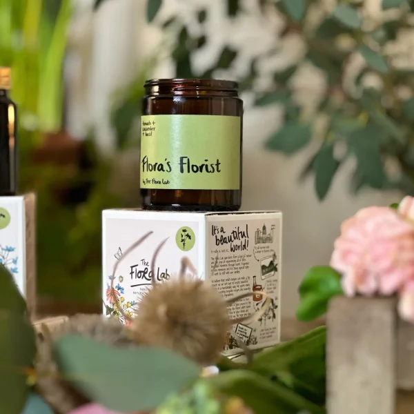 Flora's Florist Hand Poured Natural-Wax Candle By The Flora Lab