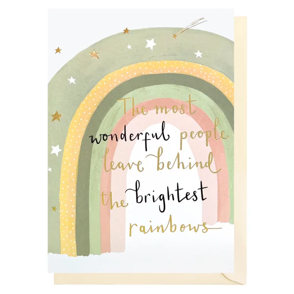 Rainbow Sympathy Card by Louise Tiler